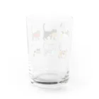 YoakeNecoのよあけねこ　集合 Water Glass :back