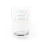 YoakeNecoの東北☆家族　集合 Water Glass :back