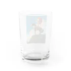 世界の絵画アートグッズのエドワード・メイソン・エグルストン《赤い羽根》 Water Glass :back