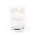 ❣️コールダックのKちゃん❣️の桜Kちゃん Water Glass :back