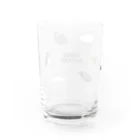 wa_cameのうずらサークル黒フチ Water Glass :back