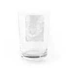 shop kochibiのモノクロ猫 Water Glass :back