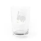 イラスト MONYAAT のクロネコのバリバリバリー　*L配置　 Water Glass :back