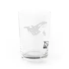 PHANT-ﾌｧﾝﾄ-のシャチ/色無し Water Glass :back