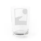 しおんのモノトーン夕暮れサバンナ Water Glass :back