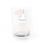 イラスト MONYAAT のラビットパンダ Water Glass :back