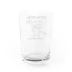 天明幸子　SUZURI  オフィシャルショップのkigurumiくん Water Glass :back