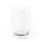 あやさんの色の薄いカンムリクマタカ Water Glass :back