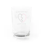 skullのhappiness Water Glass :back