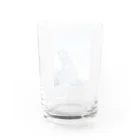 watery moonのclear blue Water Glass :back