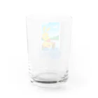 manaの納涼うさぎ切手風 Water Glass :back