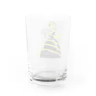 手づくりはんこ史緒の緑のリボン Water Glass :back