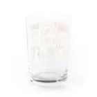 ひげもちのっぽのMother−loving  town Water Glass :back