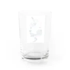 いしかわの地産地消の青色の女の子 Water Glass :back