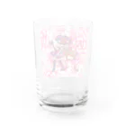 h45m69のYOU＆ME pink Rose2 Water Glass :back