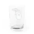 幸せ太りのアオイトリの巣の幸せ太りのアオイトリ Water Glass :back