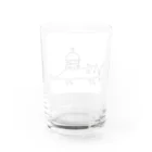 govigovi(ゴビゴビ)のネコとハンバーガー Water Glass :back