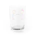 野村商店のビール好きな宇宙人 Water Glass :back