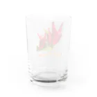 でおきしりぼ子の実験室のとうがらしー文字入り Water Glass :back