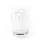 イラスト MONYAAT のちびた鉛筆 PAPA*C Water Glass :back