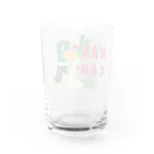 イラスト MONYAAT の鴨カモ カモかも C Water Glass :back