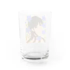 moon333Starry☆Skyの桔梗　花言葉: 永遠の愛 Water Glass :back