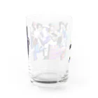 ジュースごくごく倶楽部のちよっ。デザイン　全員集合 Water Glass :back