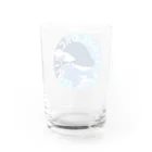 上中さとるのベビーシャチB（青） Water Glass :back