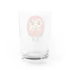 oekaki/ROUTE ONEのダルマ　ROUTE ONE Water Glass :back