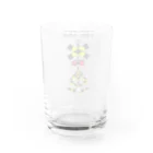 ゴロニャーのダサT屋さんの踏切カンカン君 座禅 グッズ  Water Glass :back