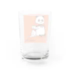 キッチュのパンダとワニ Water Glass :back