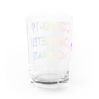 でおきしりぼ子のCOVID-19_ワクチン完全接種済み Water Glass :back