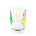 マクマク屋のお絵かきのサルのSARU！！3兄弟！！（夏限定） Water Glass :back