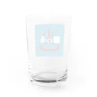 ■の湯の◾️の湯 Water Glass :back