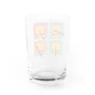 柴犬ラクのTシャツ_窓ラク（木管） Water Glass :back