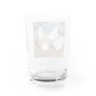 世界の絵画アートグッズのホアキン・ソローリャ《海辺の散歩》 Water Glass :back