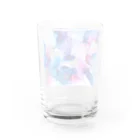 corona_homeのカラフルフラワー Water Glass :back