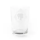 ネコとソラのレトロガール Water Glass :back