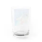 39 近未来の牡蠣の子眠るよ Water Glass :back