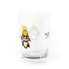 キッチュのカブリモノ天下人パンダ Water Glass :back