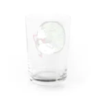 夢と知りせばのきつねのこん様(青もみじ) Water Glass :back