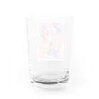 田舎のりんごshopのCotton candyちゃん Water Glass :back