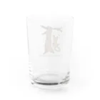 ヘタヘタ大王の店の猿も木から落ちる。 Water Glass :back