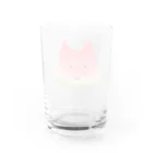 にゃっつ@ｴｯｾｲ漫画&ｲﾗｽﾄの😺猫スイカ🍉 Water Glass :back