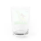 [ DDitBBD. ]の背乗りティラノくんと大きな首長竜くん。 Water Glass :back