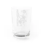 桜虎ﾞ屋・SUZURI支部のめっちゃシンドい(BLACK) Water Glass :back