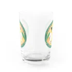 petitassortのズグロシロハラインコ＆シロハラインココップ Water Glass :back