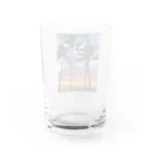 Non heels Hawaiiのワイキキサンセット Water Glass :back