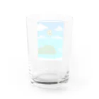 空想世界悠々社のソラをとぶいきもの Water Glass :back