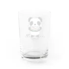 イラスト MONYAAT のスイカを食べるパンダちゃん*D Water Glass :back